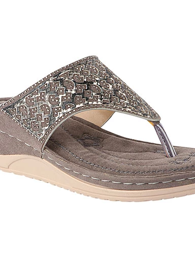 Stylestry Women's & Girl's Ortho Care Dr Orthopaedic Super Comfort Fit Grey Cushion Sandals
