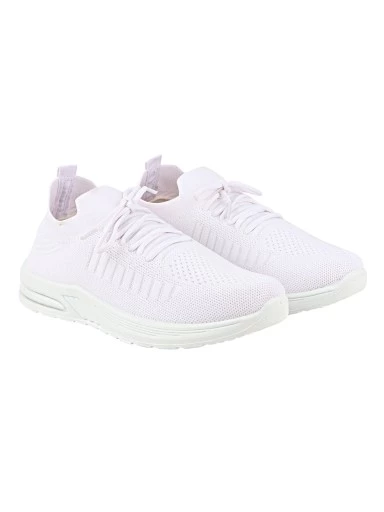 Stylestry Women White Walking Shoes