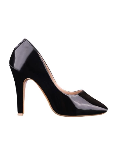 Stylestry Womens & Girls Black Solid Stiletto Pumps