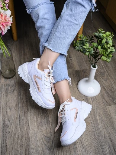 Stylestry Women & Girls Peach Smart Casual Sneakers