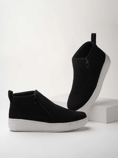 Stylestry Women & Girls Black Smart Casual Boots