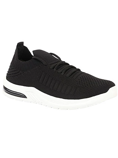 Stylestry Womens & Girls Black Lace Up Walking Shoes