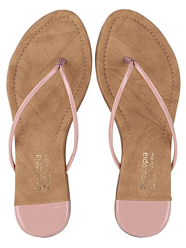 Stylestry Womens & Girls Peach Solid Open Toe Flats