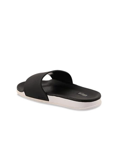 Stylestry Women Black & White Printed Sliders