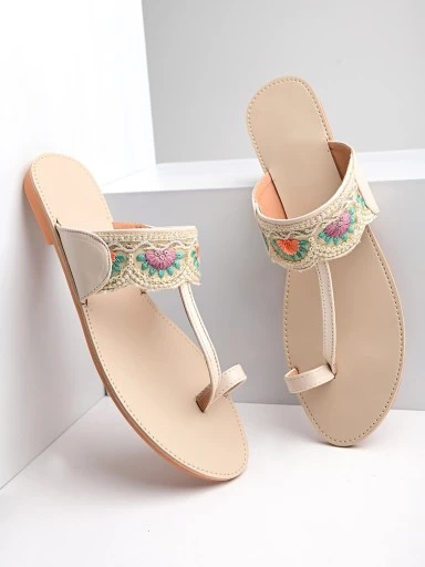 Stylestry Women Stylish Cream Flats
