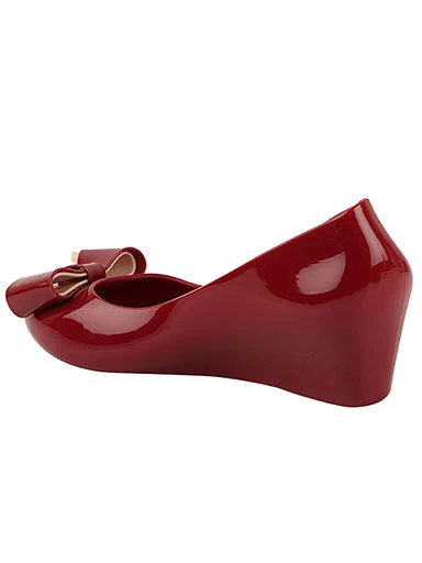 Stylestry Women's & Girl's Cherry Wedge Pumps with Bows