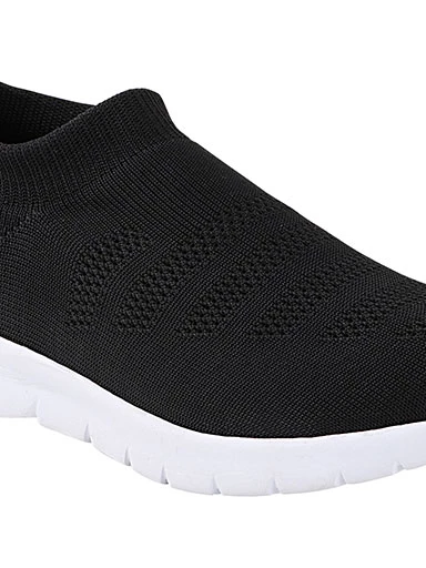 Stylestry Womens & Girls Black Casual Walking Shoes