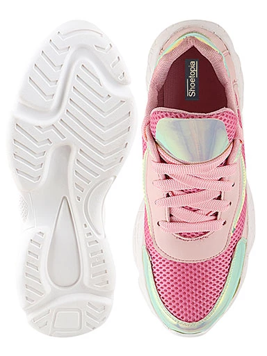 Stylestry Womens & Girls Pink Stylish Sneakers