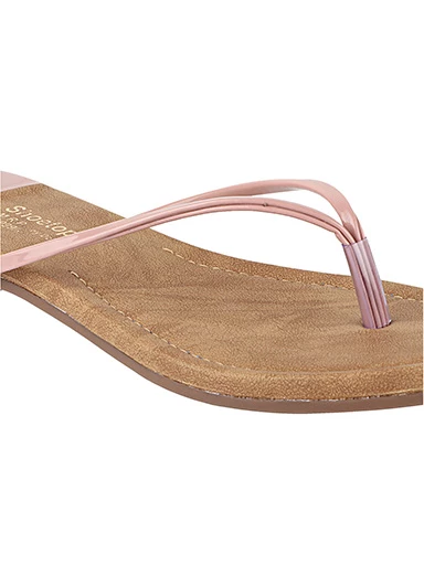 Stylestry Womens & Girls Peach Solid Open Toe Flats
