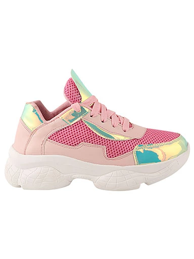 Stylestry Womens & Girls Pink Stylish Sneakers