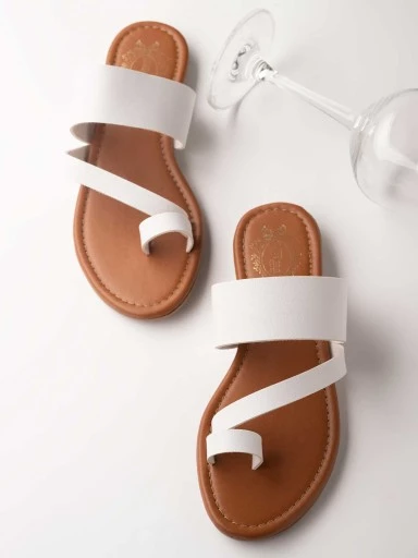 Stylestry Women & Girls White Flats