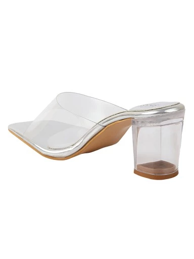 Stylestry Women & Girls Silver Heels
