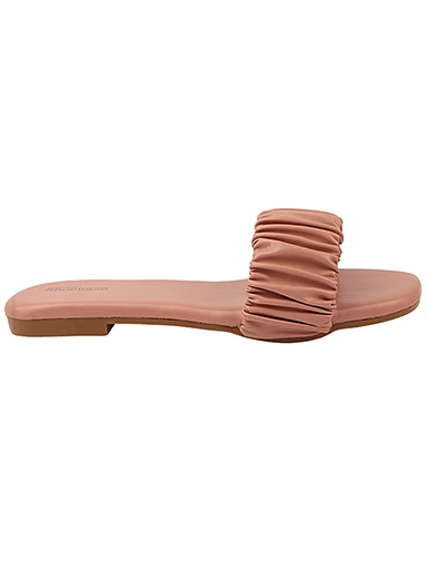 Stylestry Womens & Girls Peach Open Toe Flats