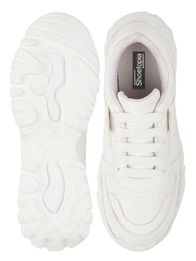 Stylestry Women White Walking Shoes