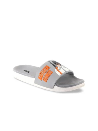 Stylestry Women Grey Printed Sliders
