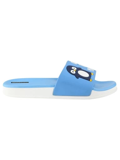 Stylestry Women Blue Printed Sliders