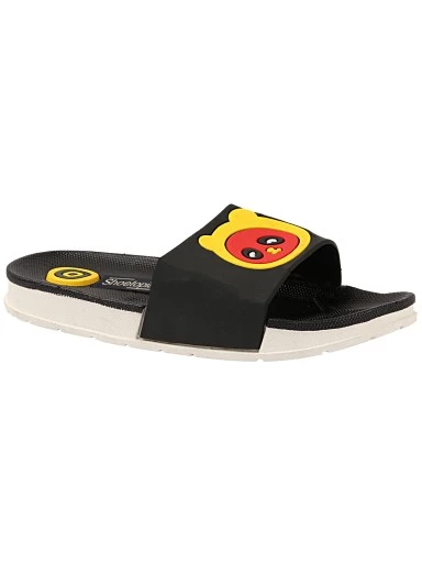 Stylestry Women Black Printed Sliders