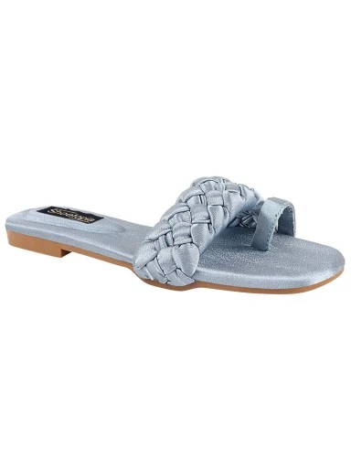 Stylestry Women Blue Open Toe Flats