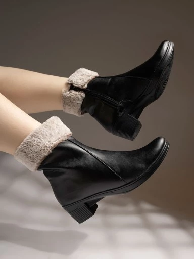 Stylestry Stylish Trendy Smart Casual Black Boots For Women & Girls