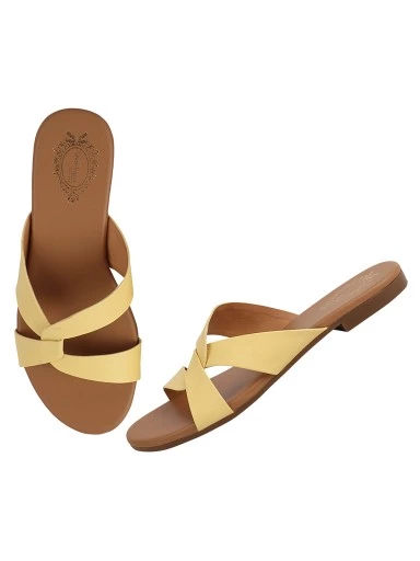 Stylestry Women & Girls Yellow Flats