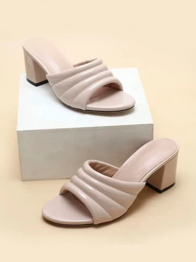 Stylestry Women & Girls Beige Heels