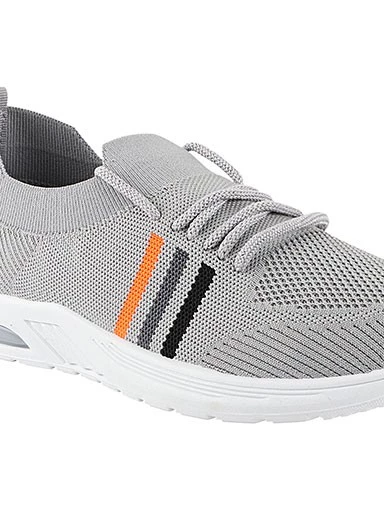Stylestry Womens & Girls Grey Lace Up Casual Walking Shoes