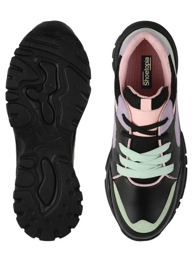 Stylestry Women Black Walking Shoes