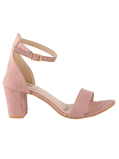 Stylestry Womens & Girls Pink Block Heels