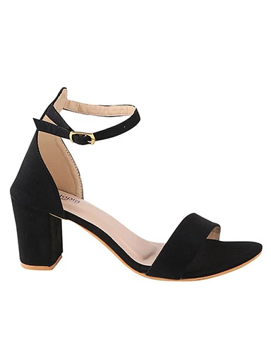 Stylestry Womens & Girls Black Block Heels