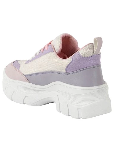 Stylestry Women White Mesh Walking Shoes