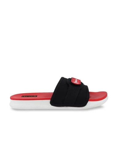 Stylestry Women Red Buckle Sliders