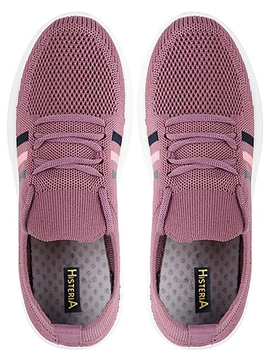 Stylestry Womens & Girls Purple Lace Up Casual Walking Shoes