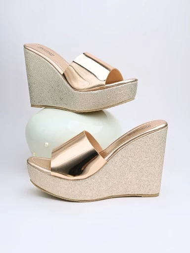 Stylestry Women Pink Solid Wedges