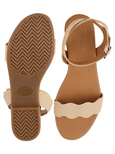 Stylestry Women Cream-Coloured Open Toe Flats