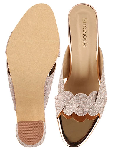 Stylestry Women's & Girl's Pink Peep Toes Block Heels