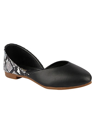 Stylestry Womens & Girls Black Solid Ballerinas Flats