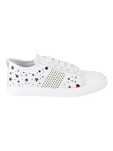 Stylestry Womens & Girls White Casual Sneakers Shoes