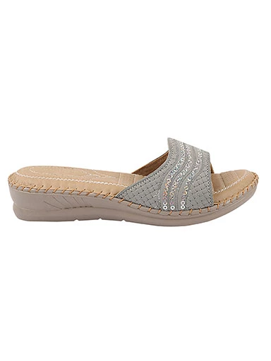 Stylestry Women's & Girl's Grey Ortho Care Cushion Sandals