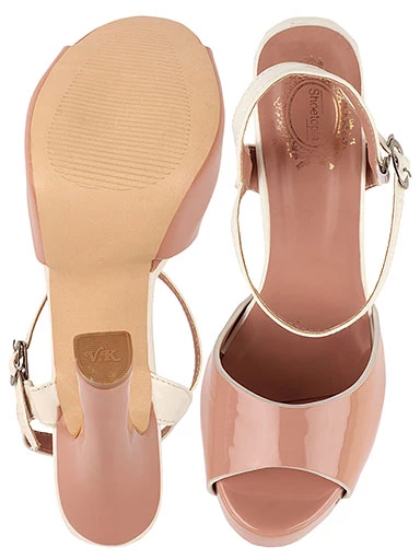 Stylestry Womens & Girls Peach Peep Toes Stiletto