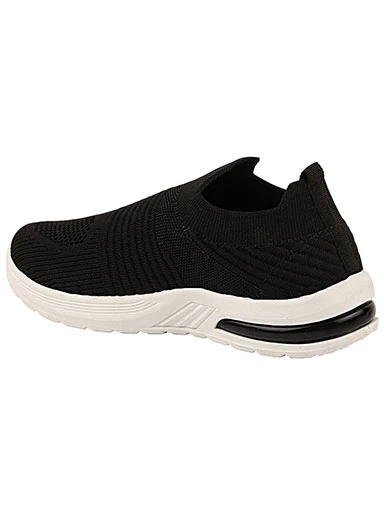 Stylestry Womens & Girls Black Casual Walking/Running Shoes