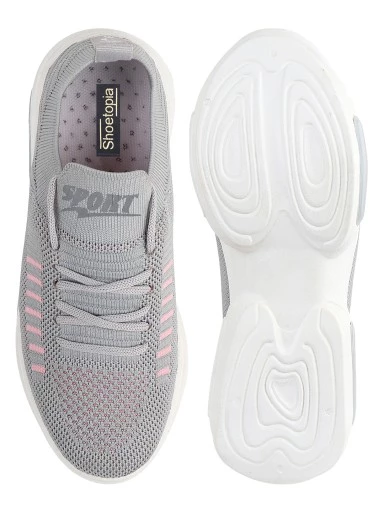 Stylestry Women Grey Walking Shoes