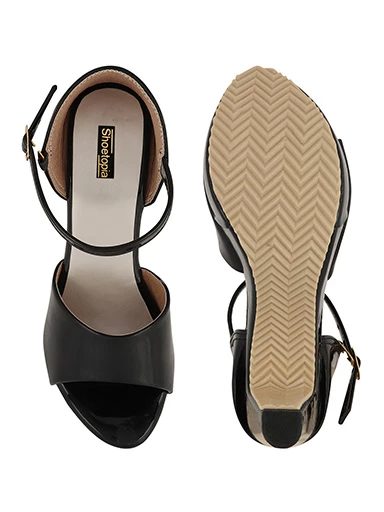 Stylestry Womens & Girls Black Solid Heels