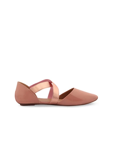 Stylestry Womens & Girls Pink Solid Ballerinas