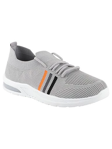 Stylestry Womens & Girls Grey Lace Up Casual Walking Shoes