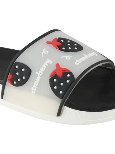 Stylestry Women Black & White Printed Thong Flip-Flops