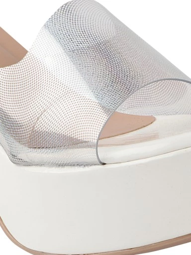 Stylestry Women & Girls WHITE BLOCK Heels