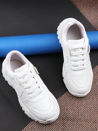 Stylestry Women White Walking Shoes