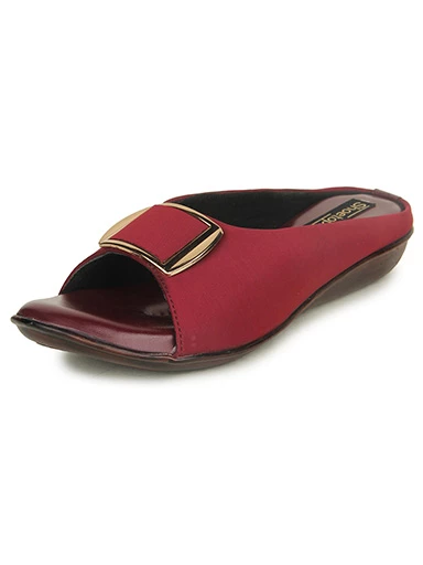 Stylestry Womens & Girls Cherry Embellished Mules with Buckles Flats