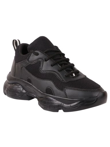 Stylestry Women Black Walking Shoes