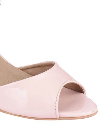 Stylestry Womens & Girls Pink Block Heels Solid Peep Toes Sandals